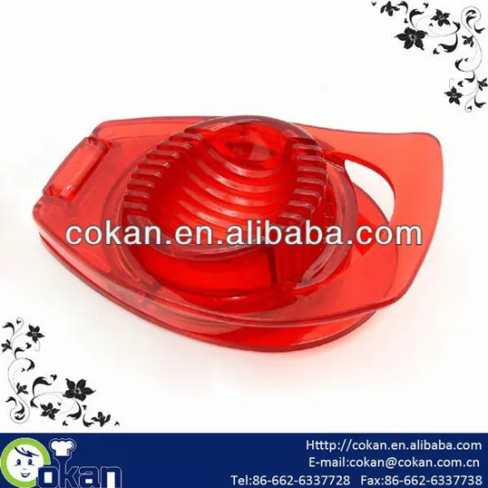 Fashionable Transparent Plastic Egg Slicer CK-C111