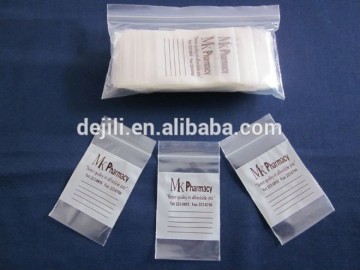 LDPE medical ziplock bag/medical zipper bag/medicine ziplock bag