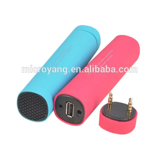 2016 NEW 3 in 1 Multi-functional tube cylinder 4000mah 5000mah Portable bluetooth speaker power bank