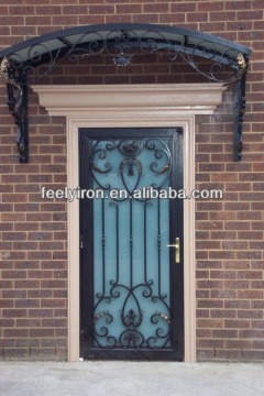 Wrought iron door inserts