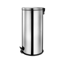 Stainless steel trash can with pedal control