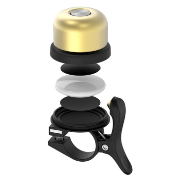 Waterproof AirTag Holder with Reflective Round Bike Bell Ring Cover for Bicycles