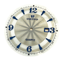 Dial de perla de patrón de Guilloche con marcador de hora ascendente