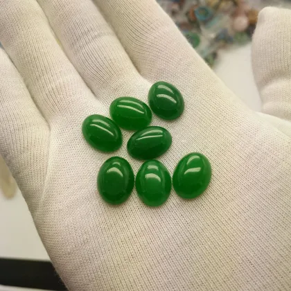 Loose Gemstone Eggs Stone Oval Malay Jade Gemstones
