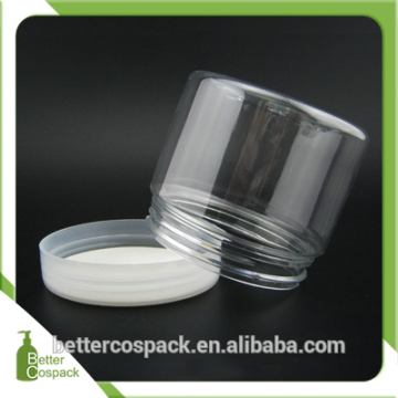 6oz 180ml transparent skin scrum PET jar hair mask jar
