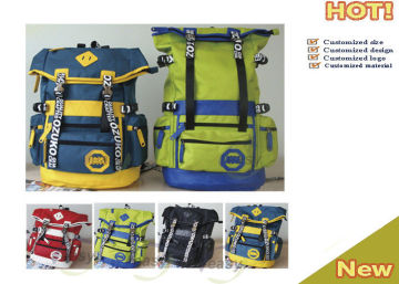 Customized Adjustable Canvas Backpack Messenger Bags With Print Or Embroidery Logos