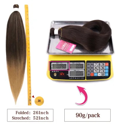 Julianna Wholesale hair braid kanekalone ombre pre stretched braiding hair black professional braiding hair
