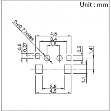 Miniatuur bidirectionele actieschakelaar