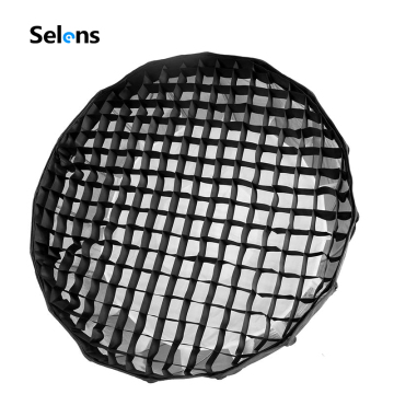 70cm Quick Release 16-Rib Deep Parabolic Umbrella Softbox Honeycomb Grid by Selens