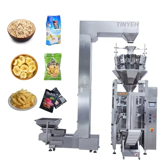 Multihead Weigher for Granular Foods: Dry Fruits, Nuts, Chips, Puffed Rice, Popcorn Packing Machine