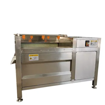 High Efficient Root Vegetables Peeling Washing Machine with Brush Roller