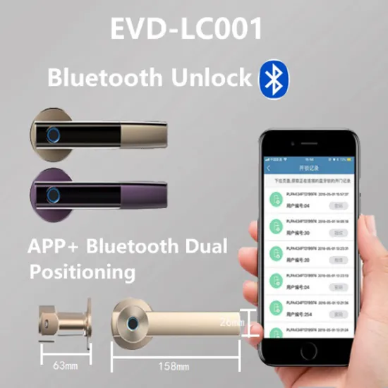US standard Fingerprint and Bluetooth handle lock