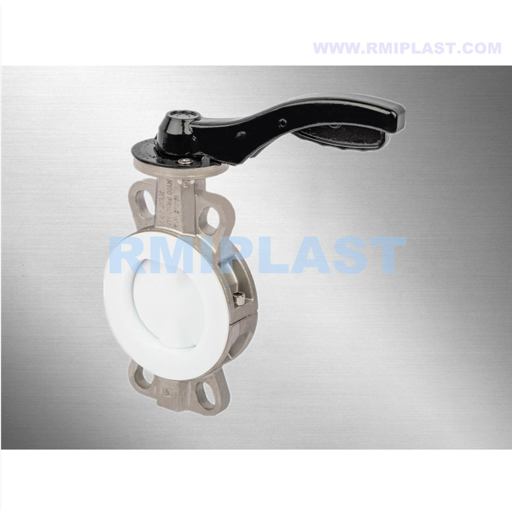 FEP Liner Butterfly Valve Wafer Pn16 ANSI CL150