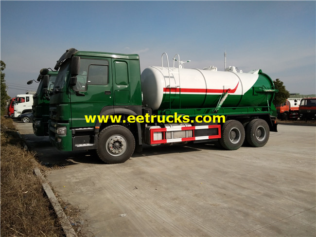 14 CBM 6x4 Dung Vacuum Trucks