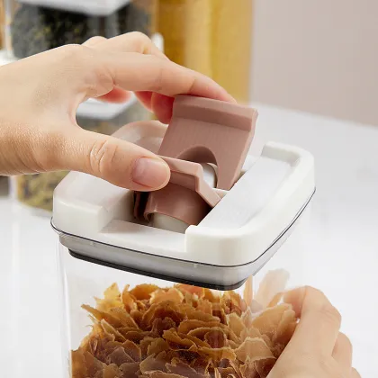 Transparent plastic storage tank