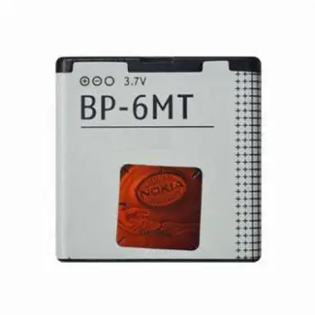 Mobile Phone Battery, BP 6MT, Compatible with Nokia N82, N81, N78, E51 and 6720C