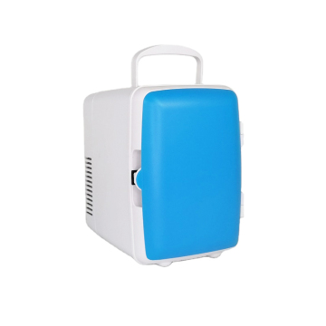 Portable 4 Liter Mini Fridge for Skincare, Food, and Medications - AC/DC, 6 Can Capacity