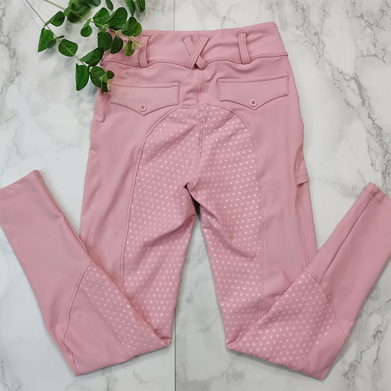 Pink Women Monking Fleats Pockets Ecuestre Brotes