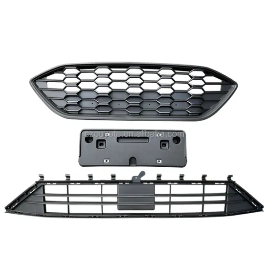 Black Front Grille Plastic ABS Exterior Accessory for Ford Focus ST 2019+