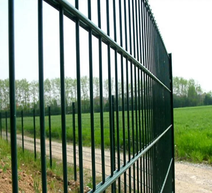 Twin Wire Welded Mesh Fence Panels /Double Wire Garden Fencing