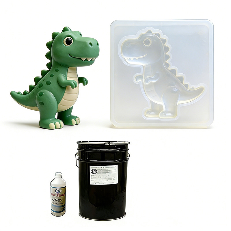 Condensation curing silicone mold rubber