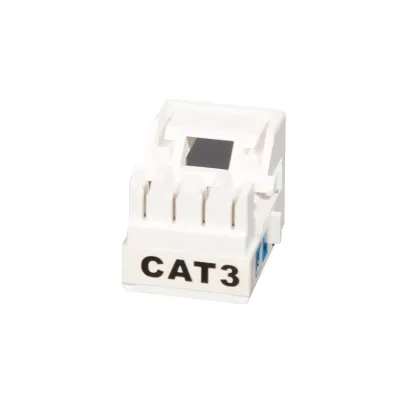 Cat3 RJ11 Network Module with CommScope Interface Keystone Modular Jack