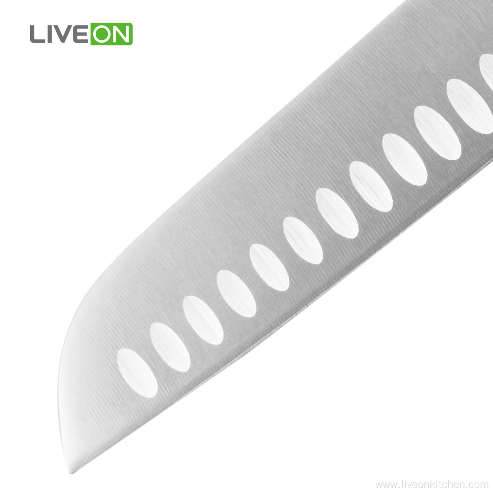 Carbon Steel Cooking Santoku Knife