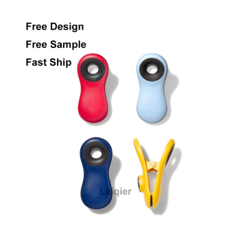 Wholesale Customized Logo Refrigerator Magnetic Food Clips - Airtight Moisture-Proof Storage