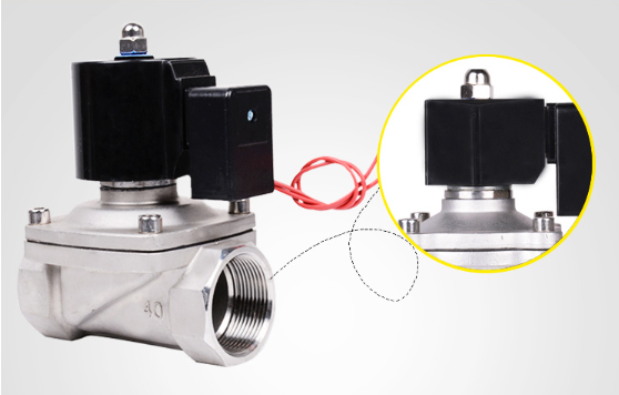 Detail enlargement of 2S025-08 pneumatic solenoid valve