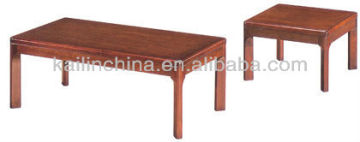 KL-VT7003 modern customized green material office furniture factory price wooden veneer coffee table