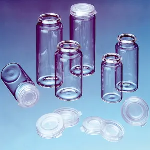 Glass Vials with Snap-On Caps
