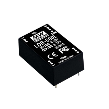 Mean Well LDB-500LW DC-DC Constant Current Buck-Boost LED Driver 500mA