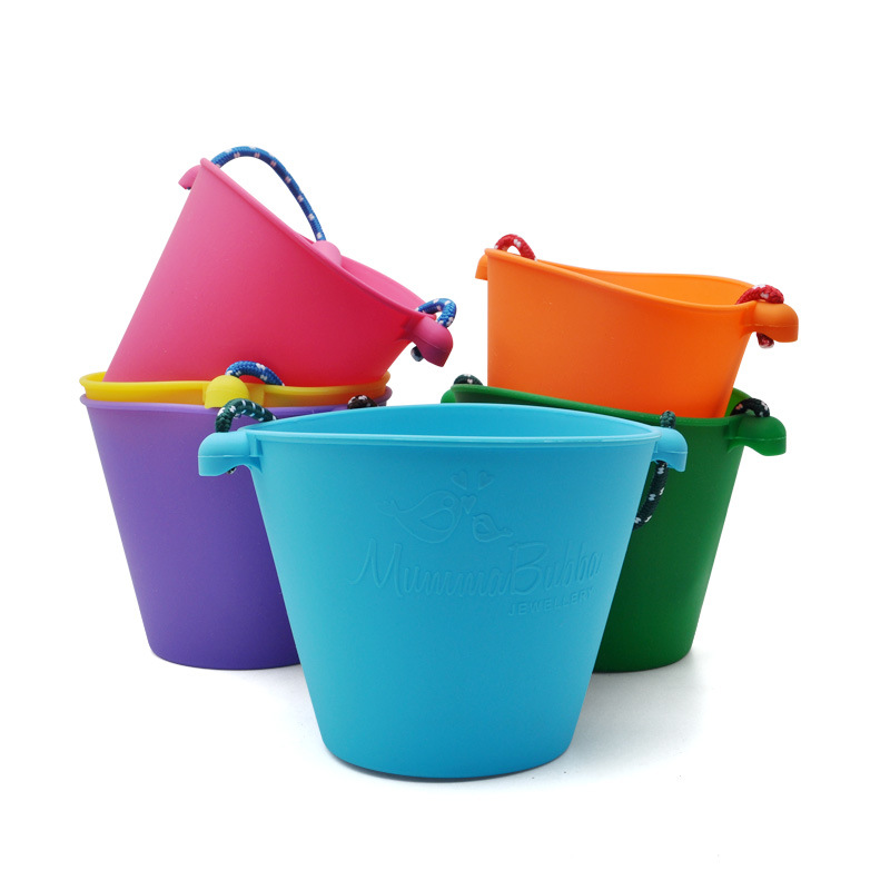 RACPNEL Collapsible Beach Buckets & Beach Toys for Kids, Foldable