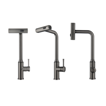 Custom Design Stainless Steel Spring Hot Water Kitchen Mixer Faucet