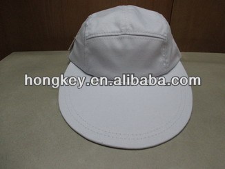 blank different colors 5 panel camp cap with big and width visor