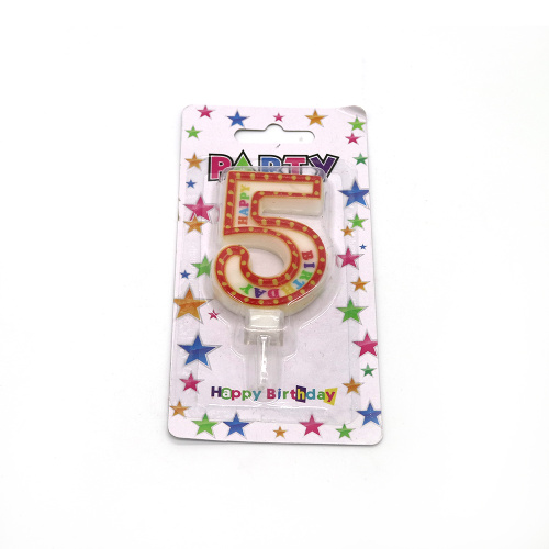 Birthday Party Custom Number Candle