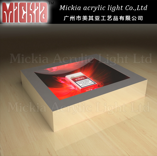 Activated Acrylic LED Coin Tray for Promotion