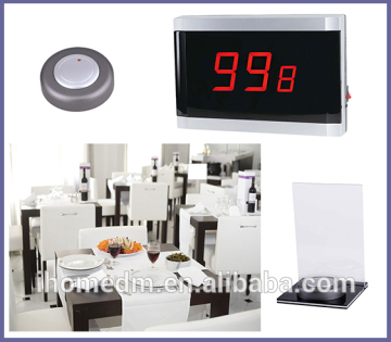 Table Number Stands On The Display Receiver Sign On The Button For Malaysia Restaurant