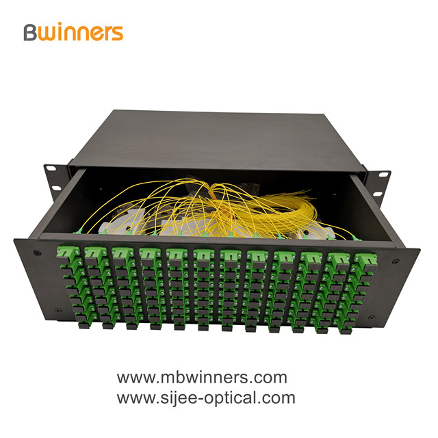 Panel de conexiones de caja de terminación de fibra óptica SC de 3 núcleos 96 núcleos