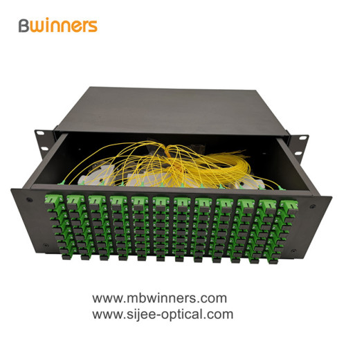 Panneau de brassage de boîte de terminaison de fibre optique de 3 noyaux 96 SC