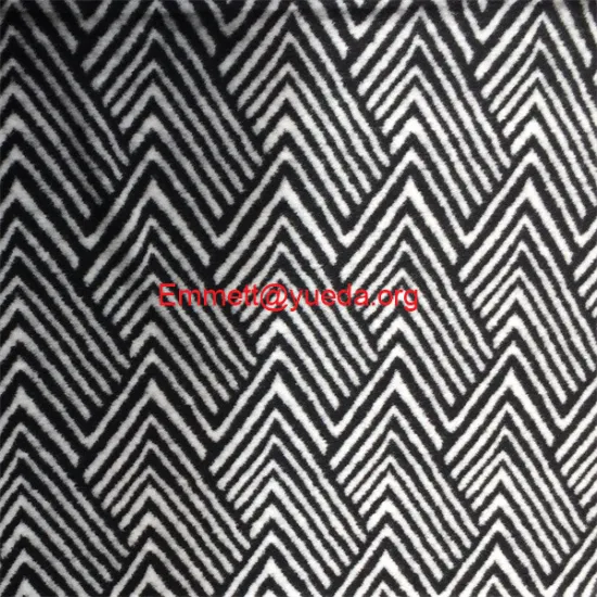 white black herringbone jacquard knit boiled wool fabric for overcoat