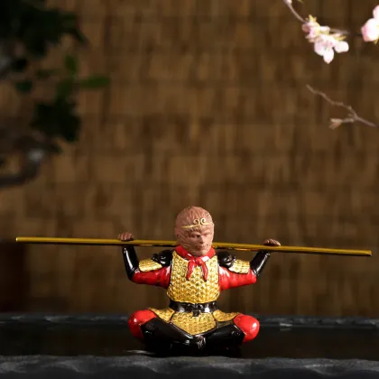 Creative Purple Sand Sun Wukong Ornaments for Qi Tian Da Sheng Home Decor