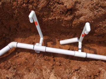 Automatic Sprinkler Irrigation System with Permanent Pipe