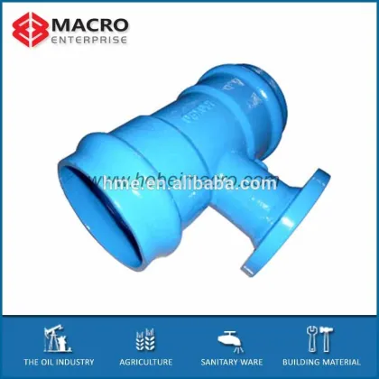 Ductile iron fittings for pvc pipes