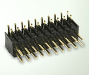 2.54mm Pin Header Dual Row single plastic Right Angle 90° H7.4