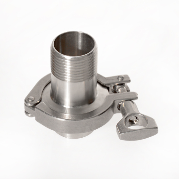 SS316/SS304 90 Degree Sanitary Quick Coupling Butt Weld to Male Thread Fittings