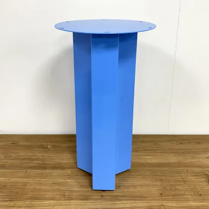 Blue Round Coffee Dining Furniture Metal Table Legs