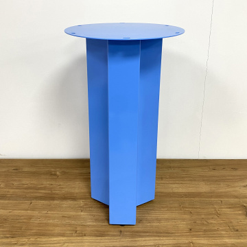 Blue Round Coffee Dining Furniture Metal Table Legs