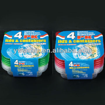 20oz/591ml small square food container with lid