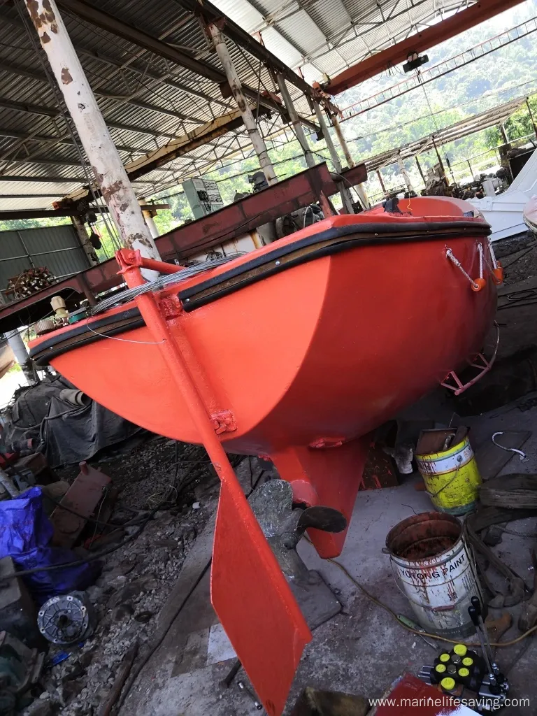 Second Hand Marine Equipment Used Open Type Lifeboat